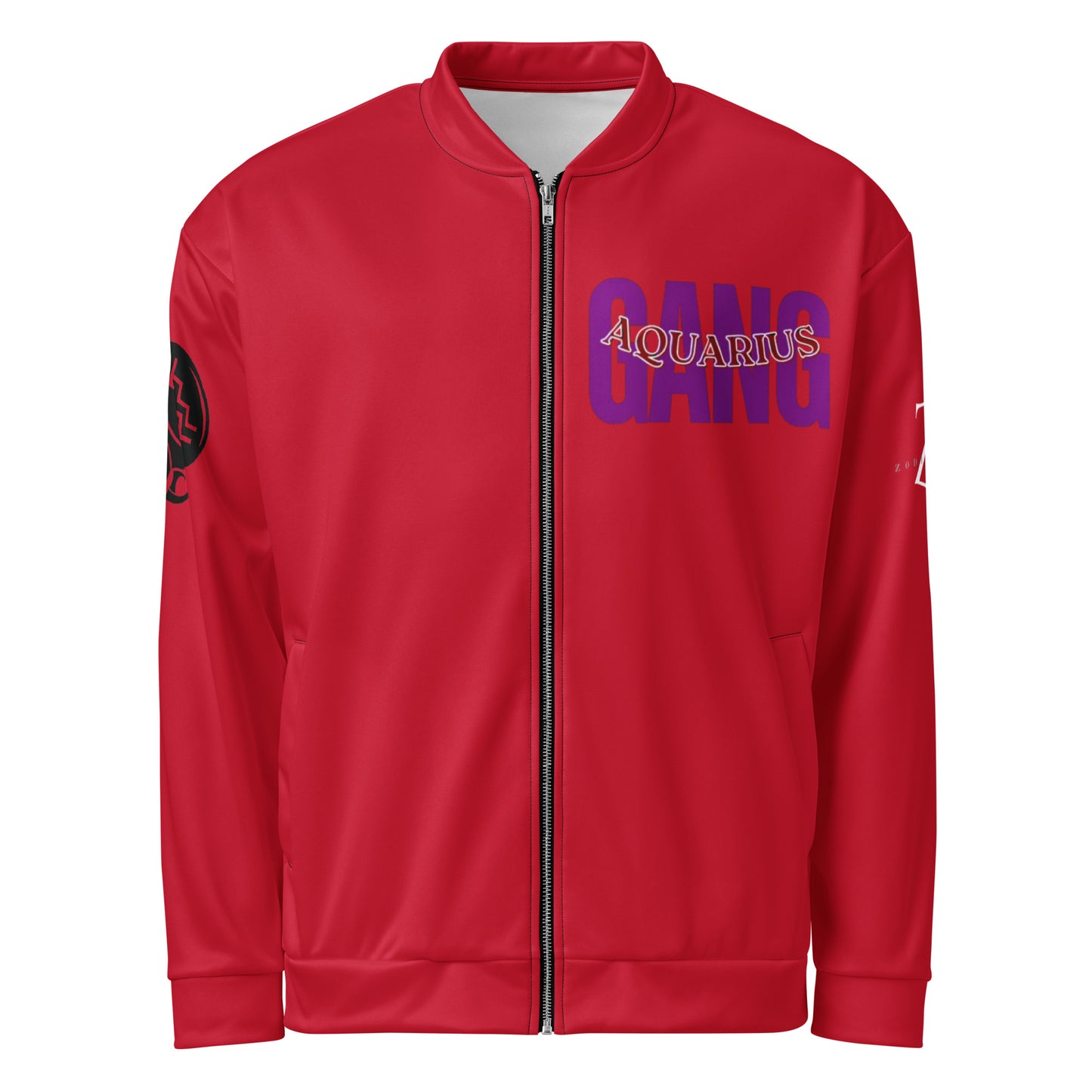 Aquarius Unisex Bomber Jacket - Red