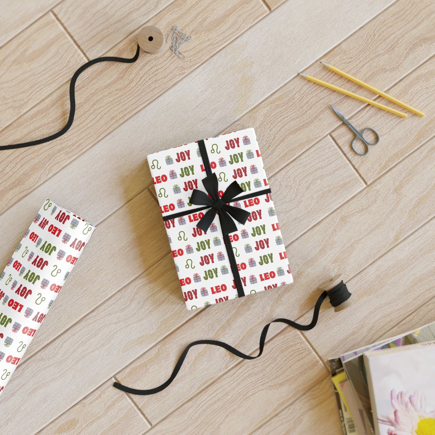 Leo Themed Wrapping Paper