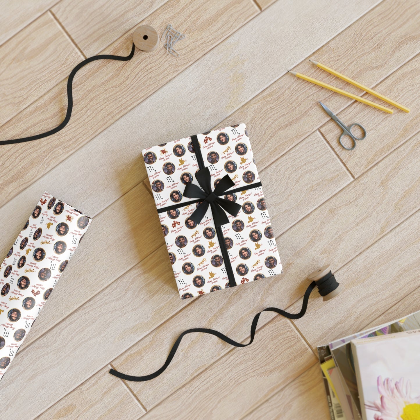 Scorpio Themed Wrapping Paper