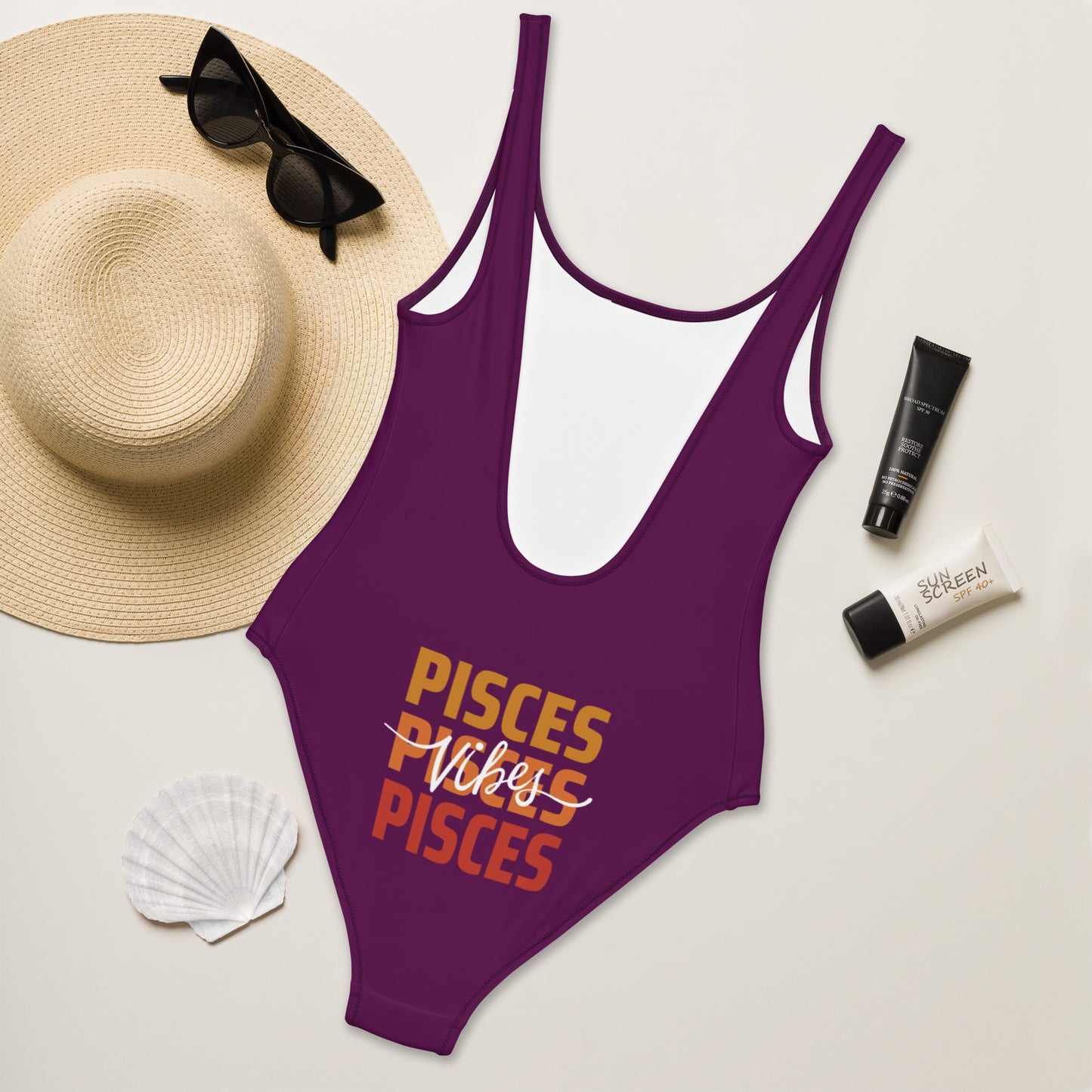 Pisces Vibes One-Piece Swimsuit