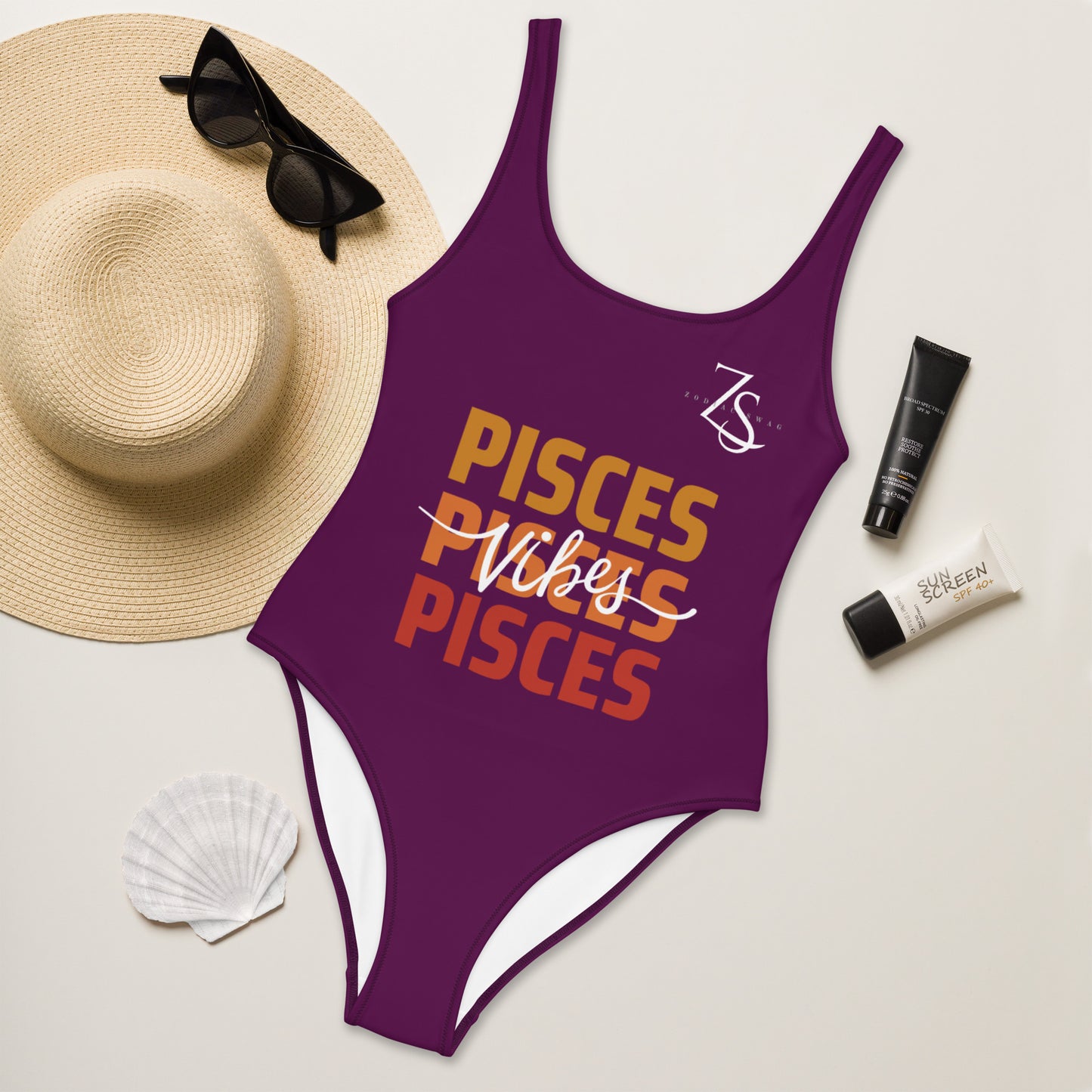 Pisces Vibes One-Piece Swimsuit