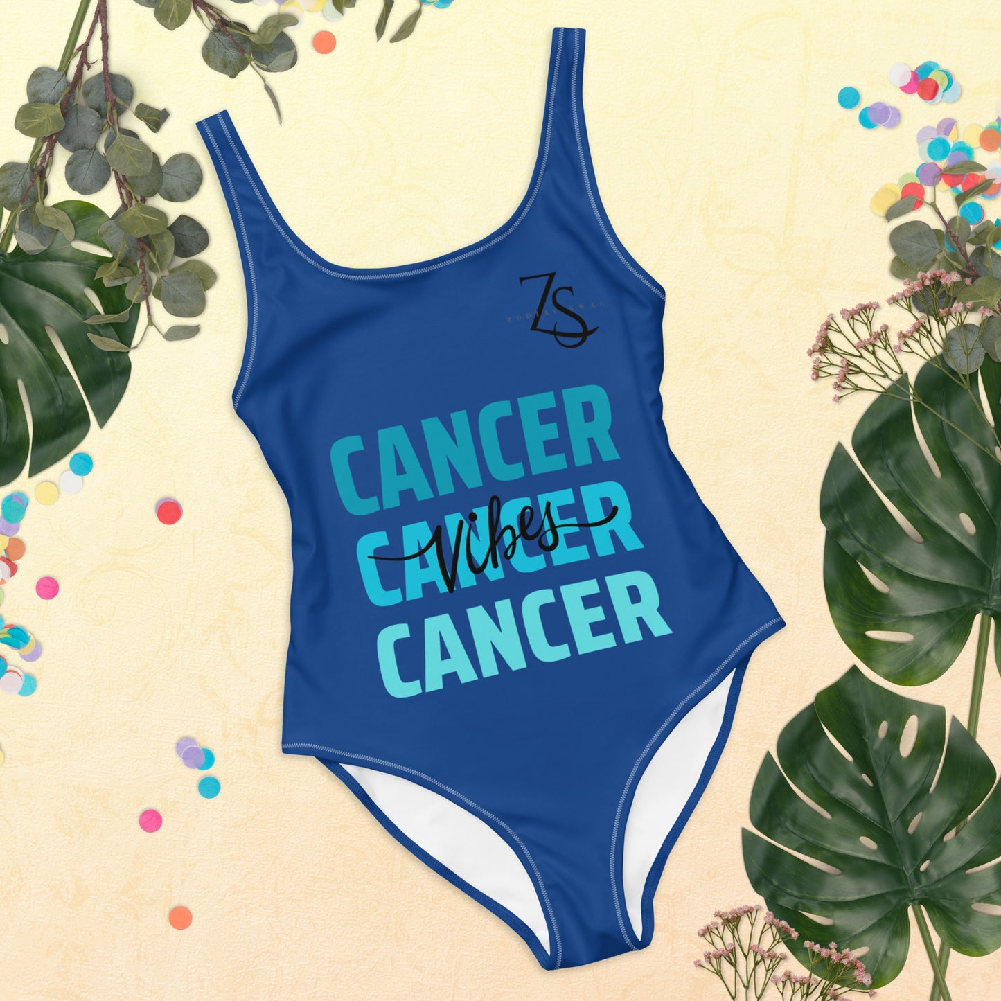 Cancer Vibes One-Piece Swimsuit