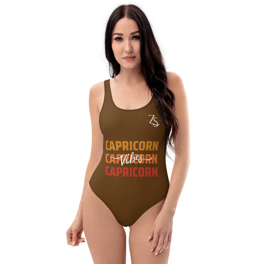 Capricorn Vibes One-Piece Swimsuit