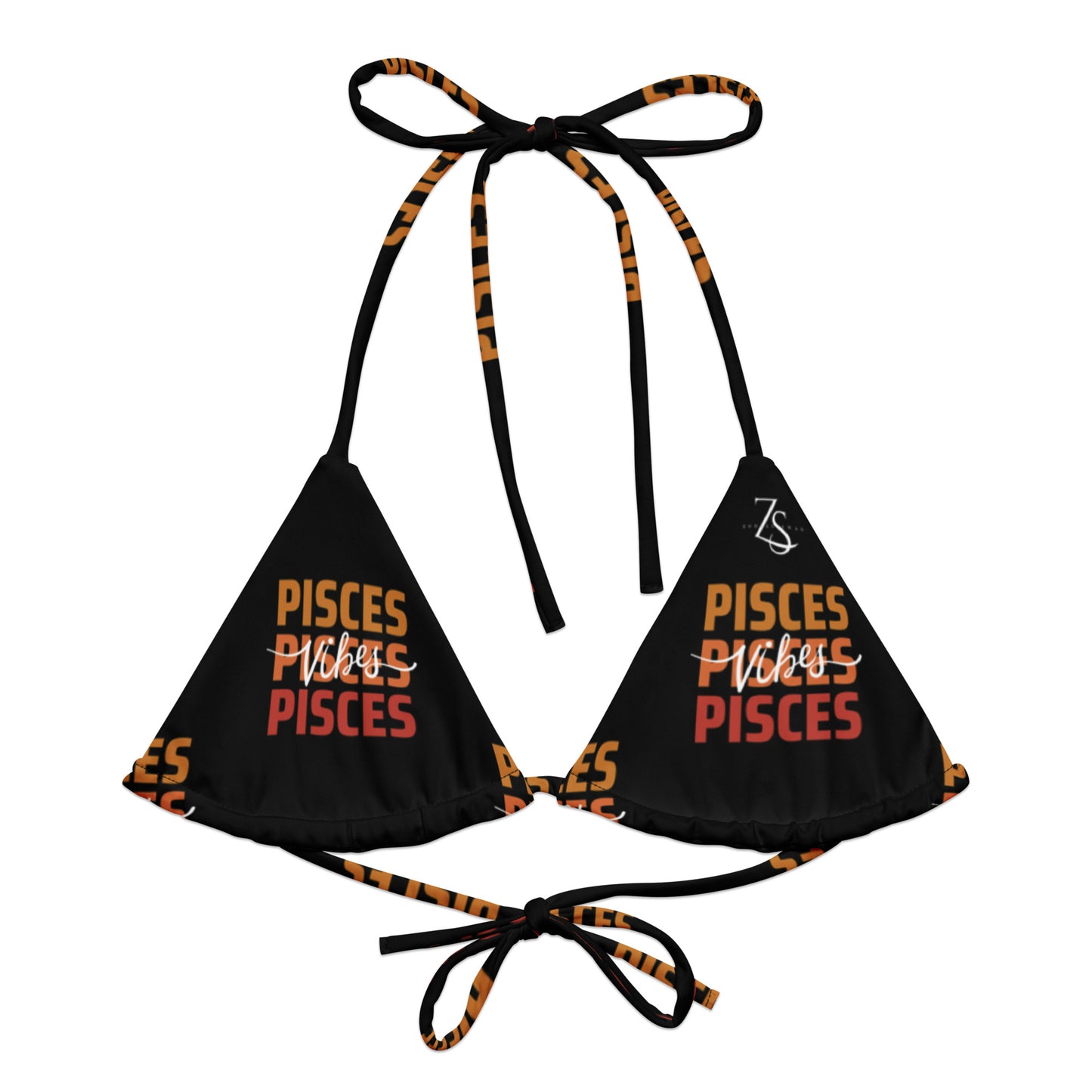 Pisces Vibes string bikini top