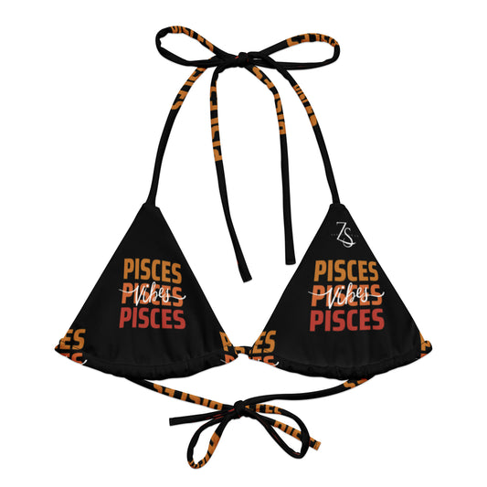 Pisces Vibes string bikini top