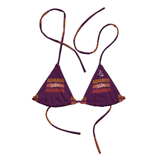 Aquarius Vibes string bikini top