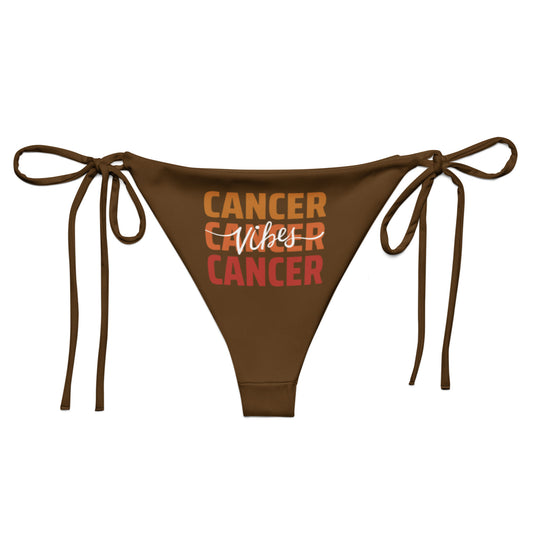 Cancer Vibes string bikini bottom