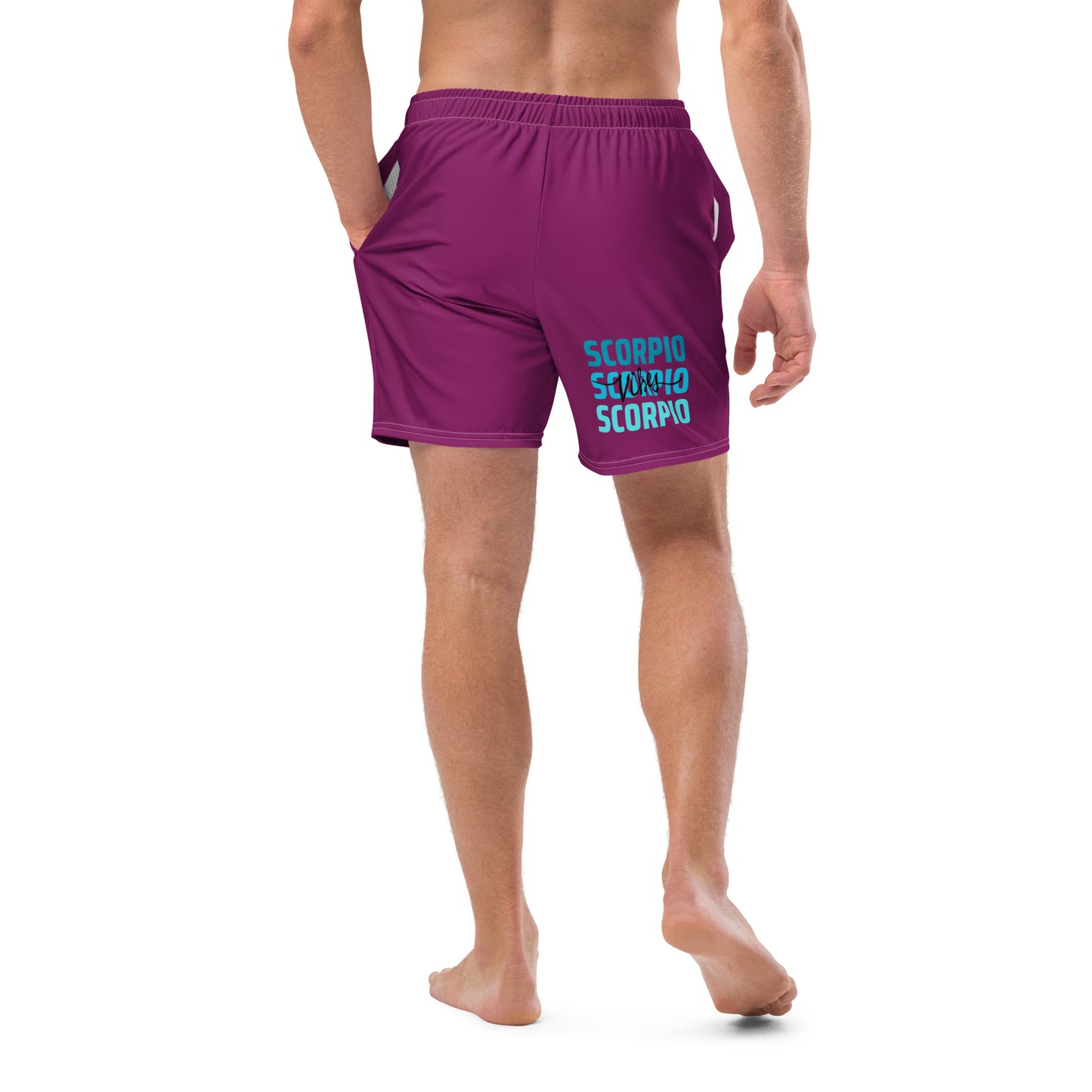 Scorpio Vibes Men's swim trunks