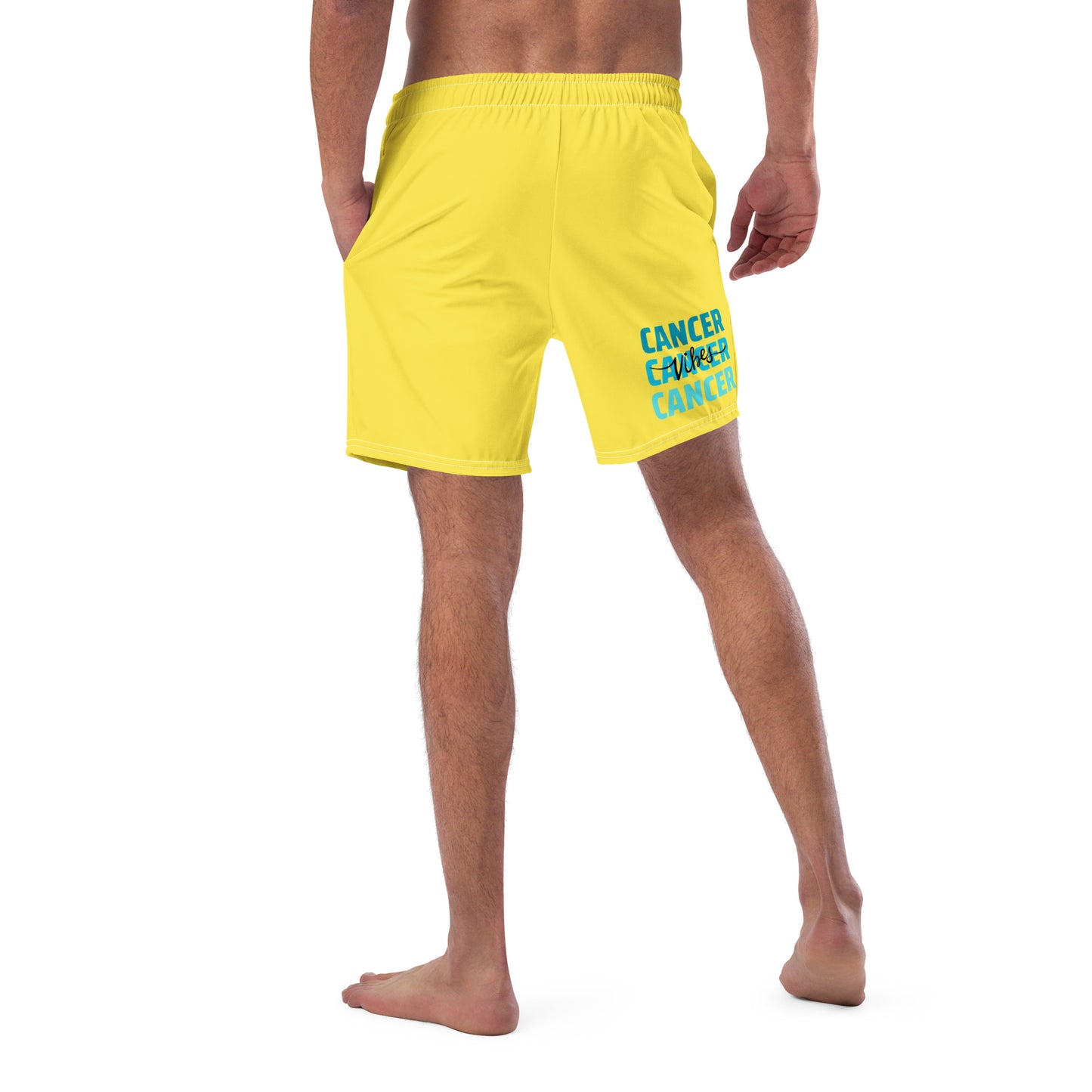 Cancer Vibes Men's swim trunks