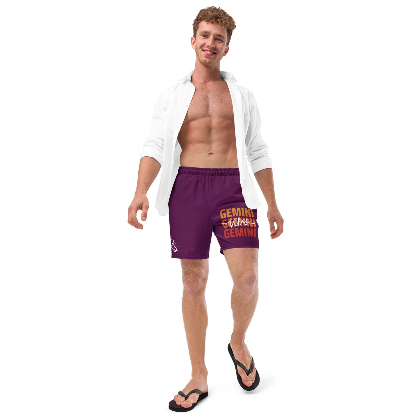 Gemini Vibes Men's swim trunks