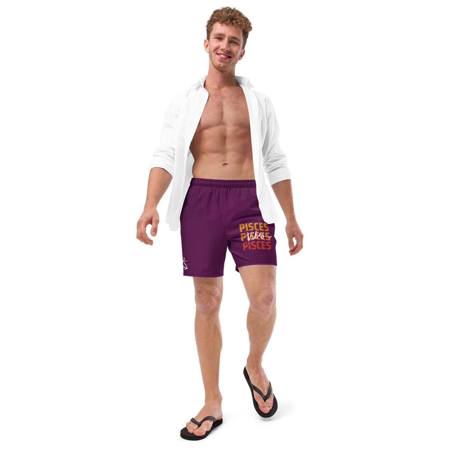 Pisces Vibes Men's swim trunks