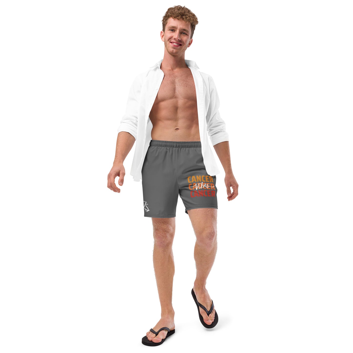 Cancer Vibes Men's swim trunks