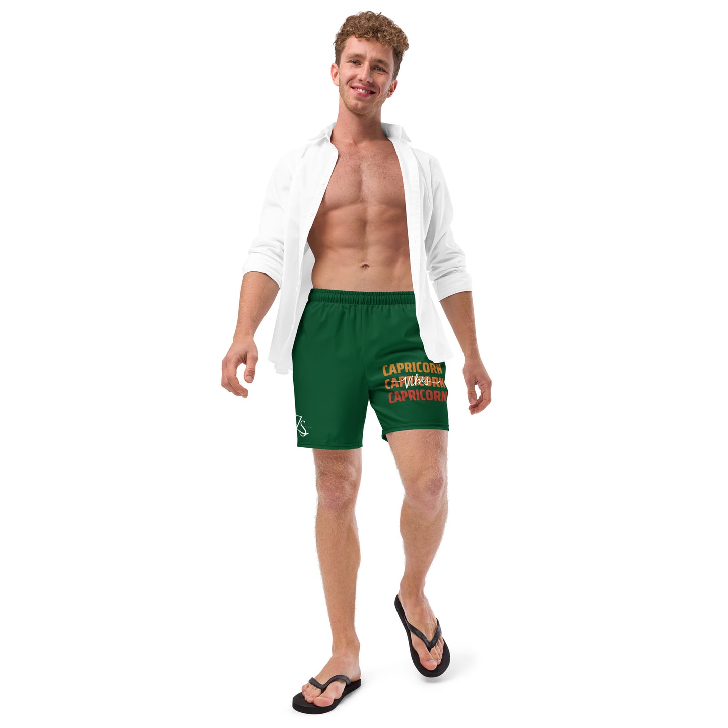 Capricorn Vibes Men's swim trunks