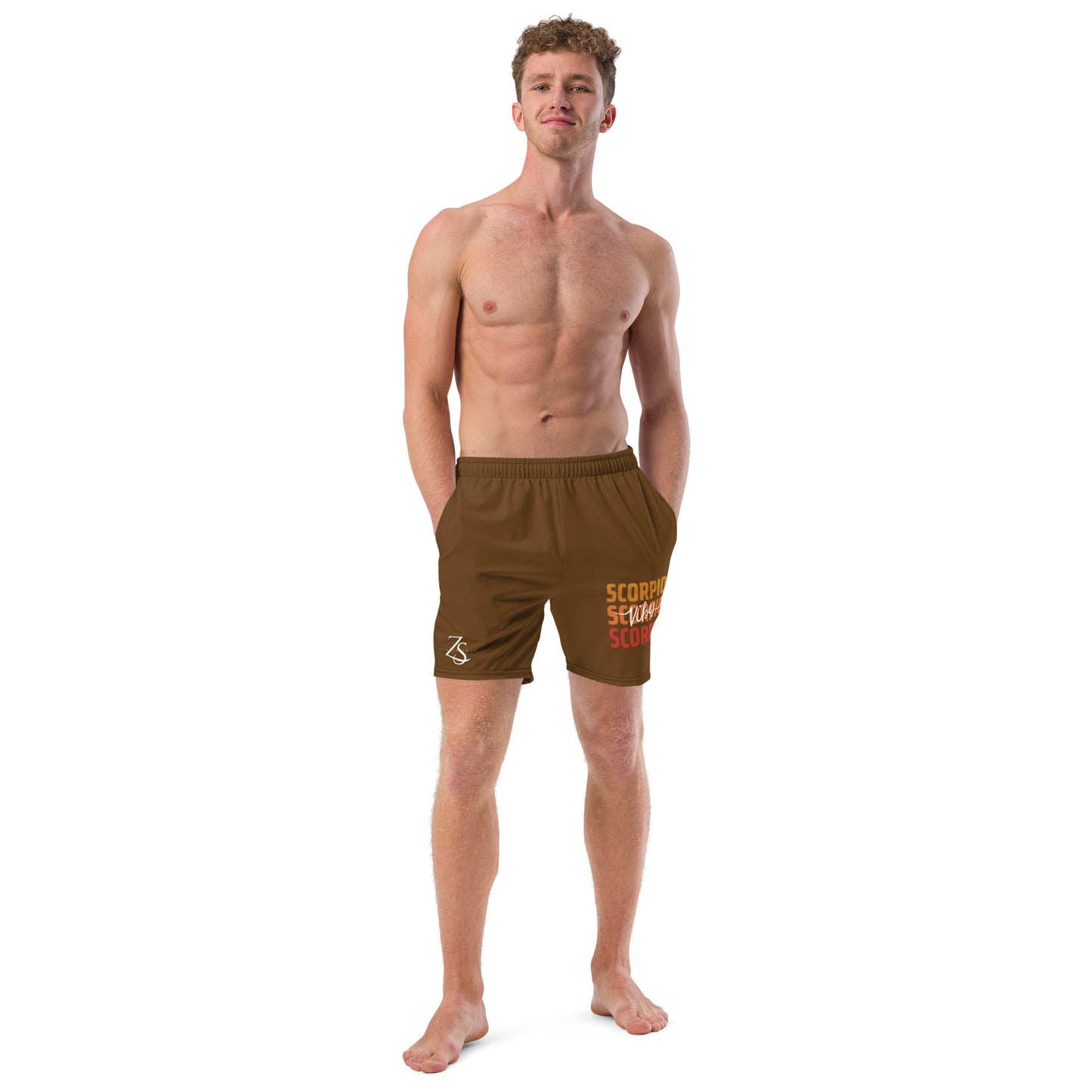 Scorpio Vibes Men's swim trunks