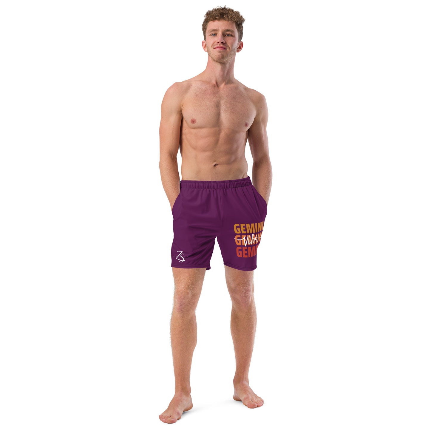 Gemini Vibes Men's swim trunks