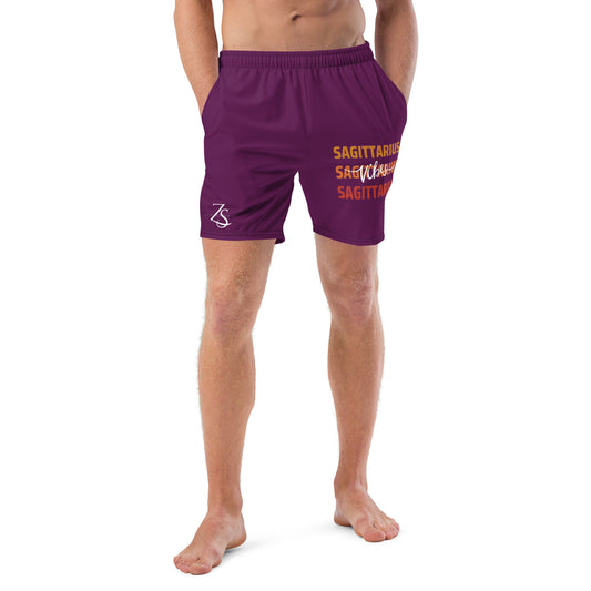 Sagittarius Vibes Men's swim trunks