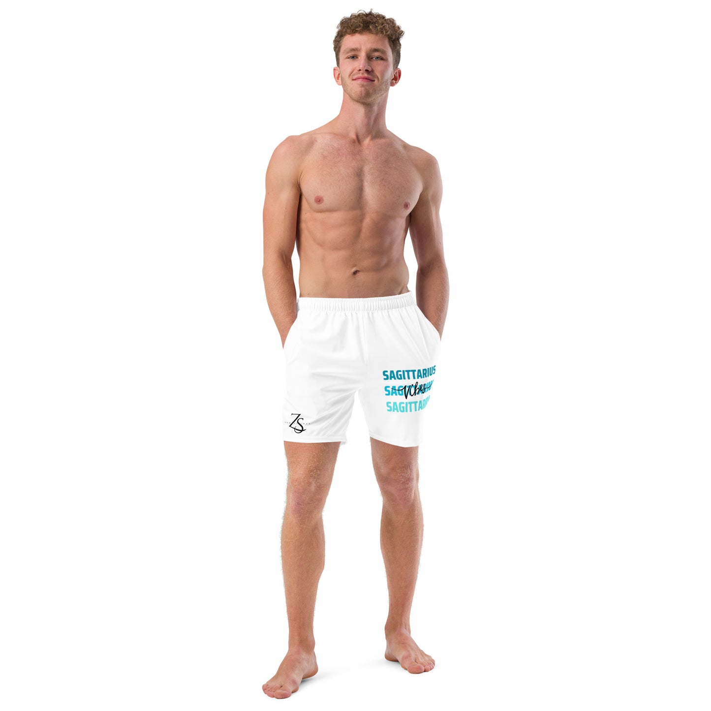 Sagittarius Vibes Men's swim trunks