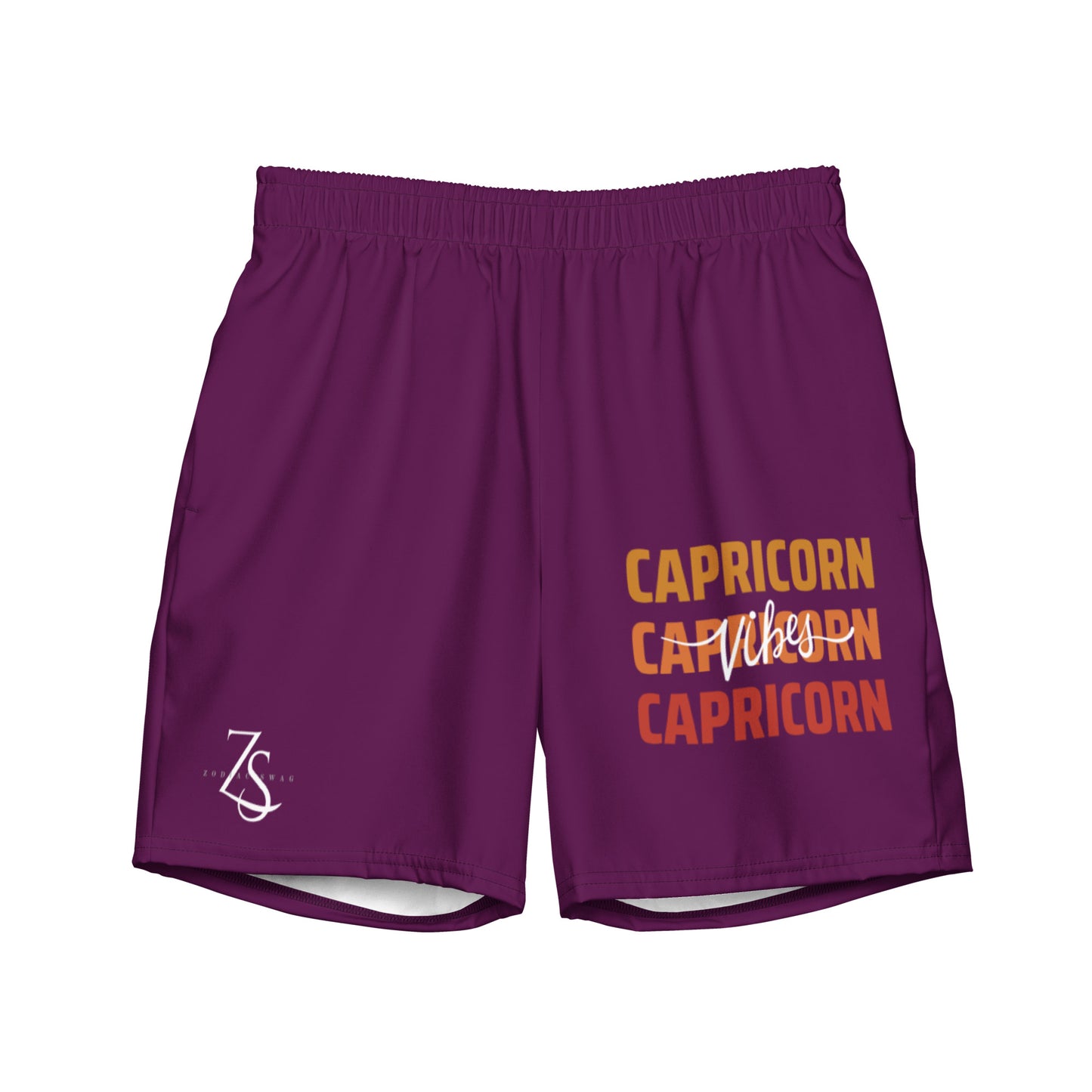 Capricorn Vibes Men's swim trunks