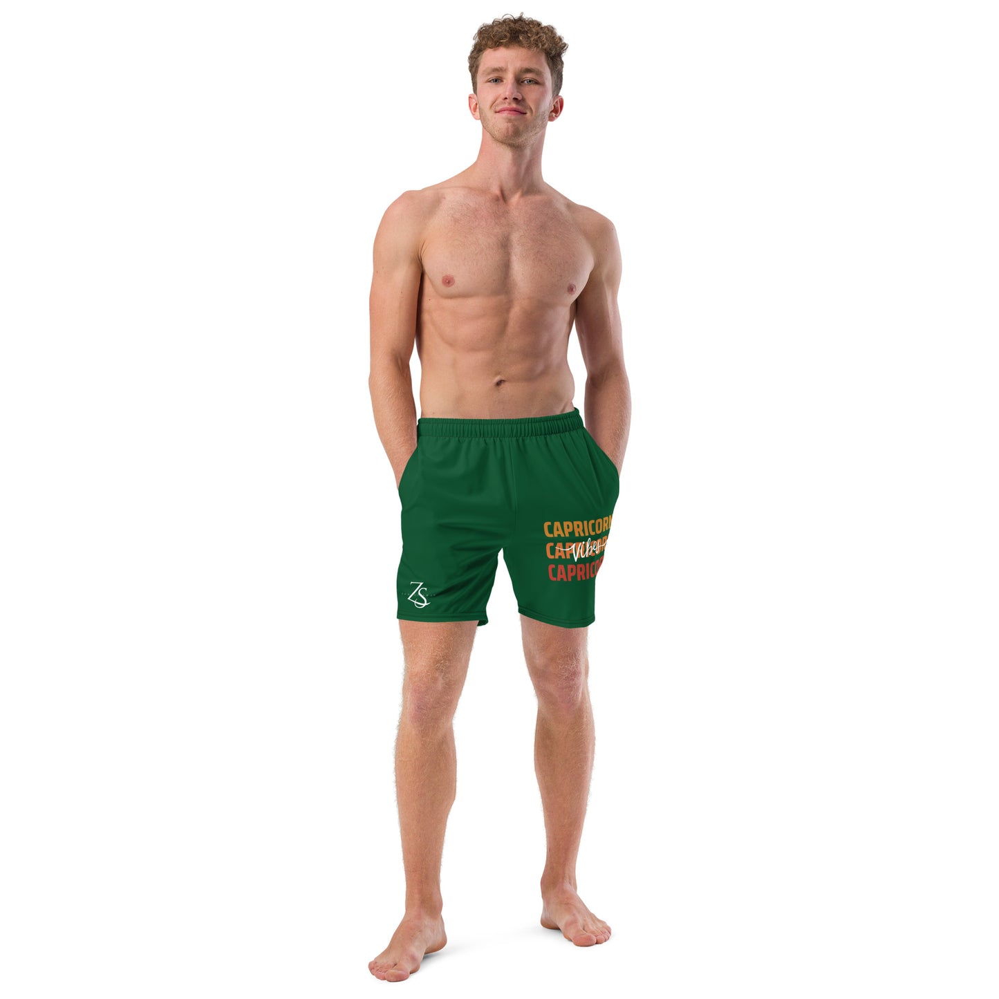 Capricorn Vibes Men's swim trunks