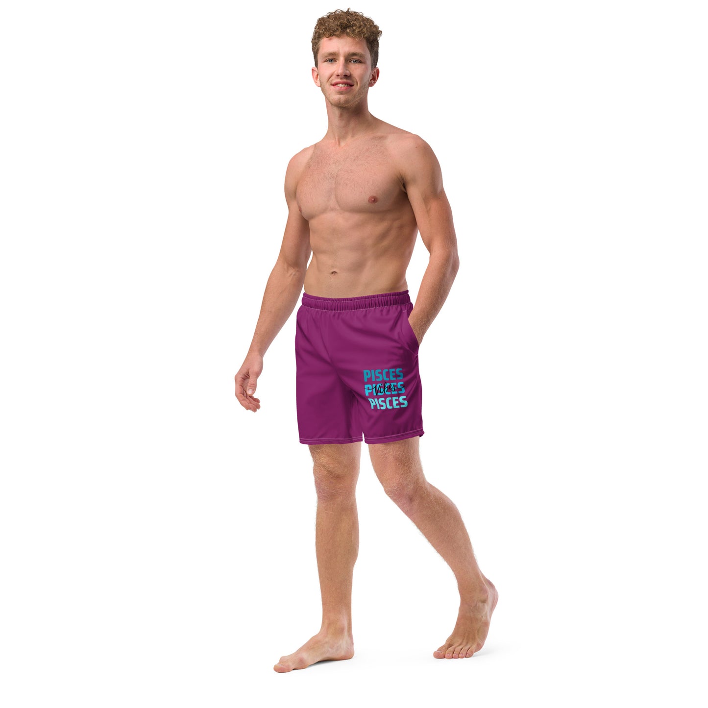 Pisces Vibes Men's swim trunks