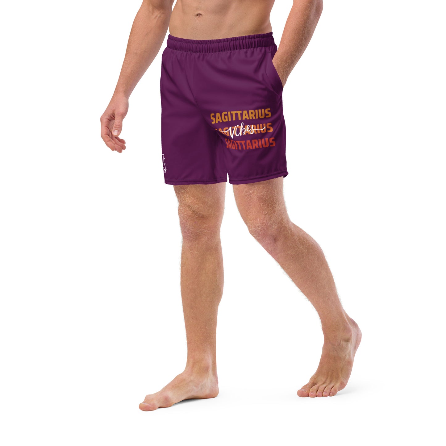 Sagittarius Vibes Men's swim trunks