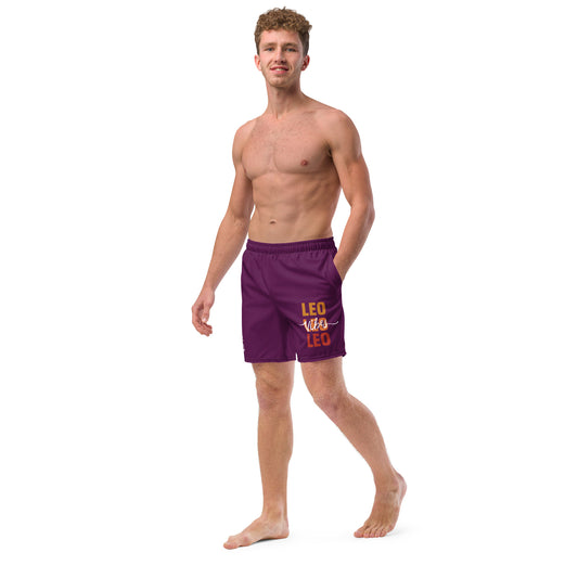 Leo Vibes Men's swim trunks