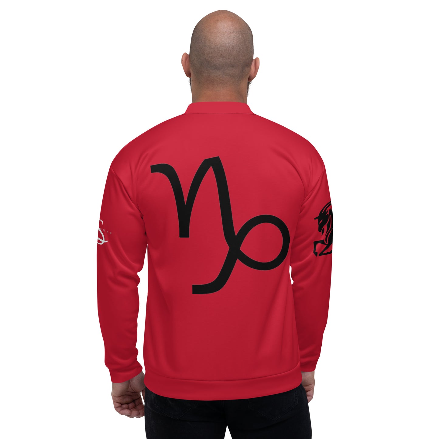 Capricorn Unisex Bomber Jacket - Red