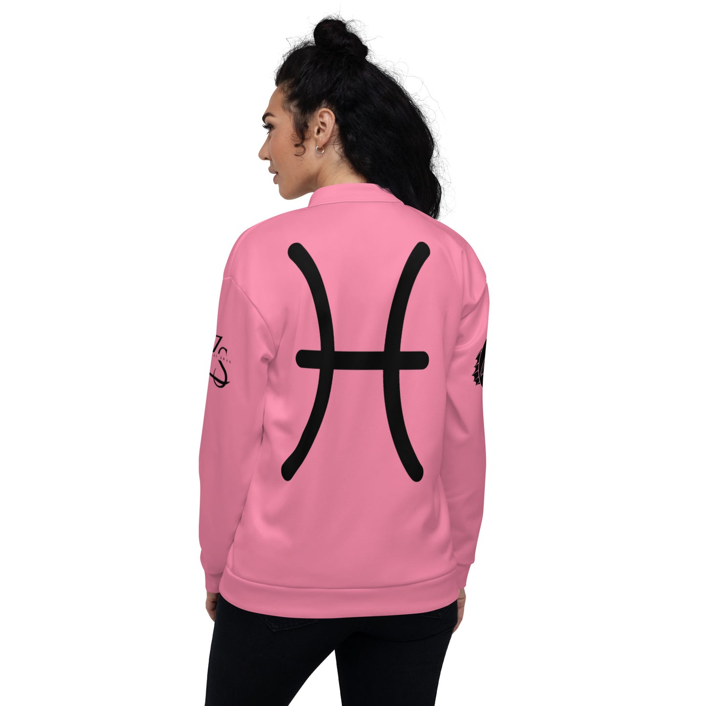 Pisces Unisex Bomber Jacket - Pink