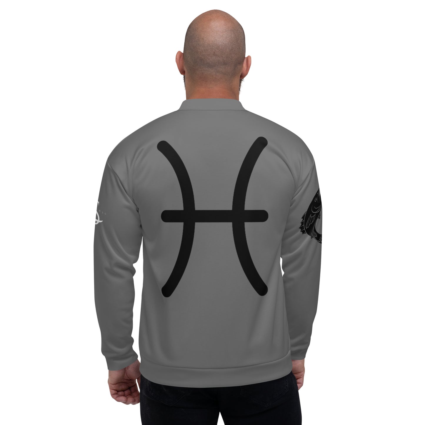 Pisces Unisex Bomber Jacket - Grey