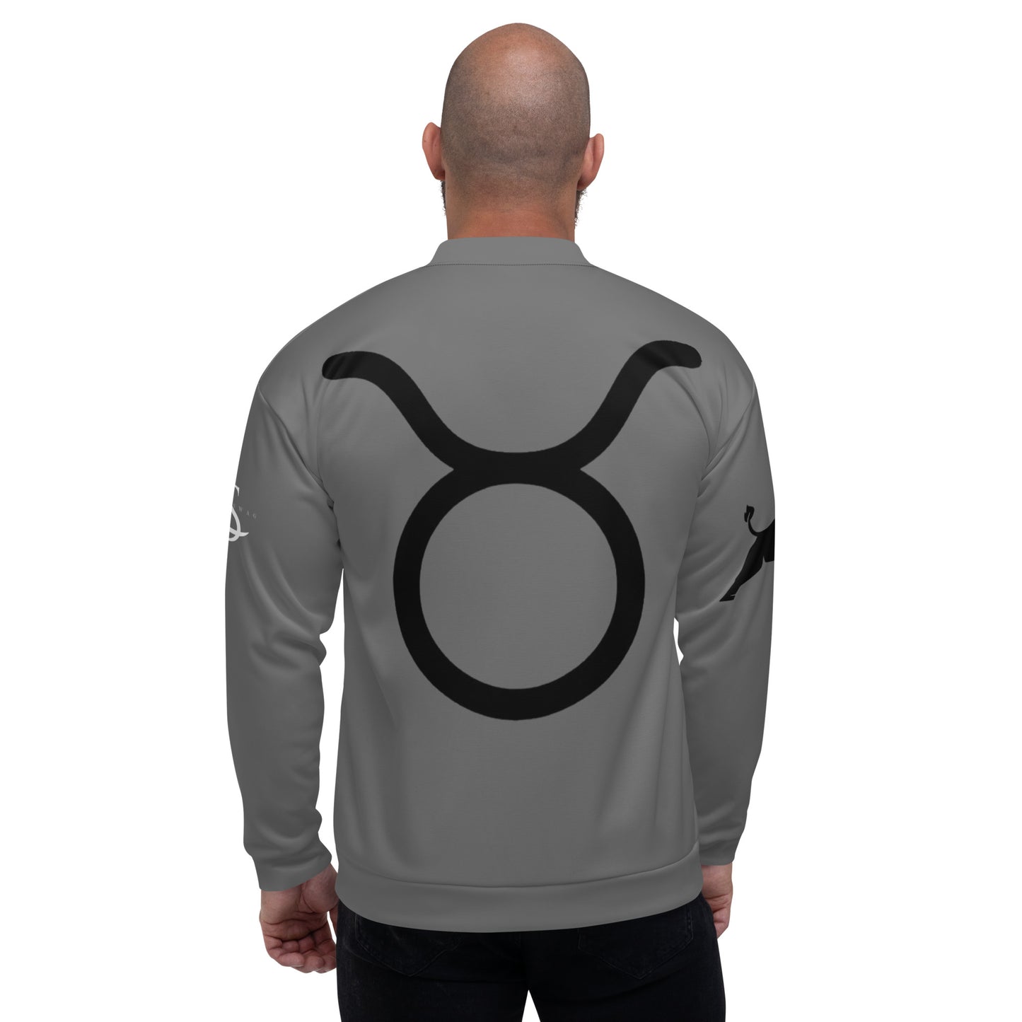 Taurus Unisex Bomber Jacket - Grey