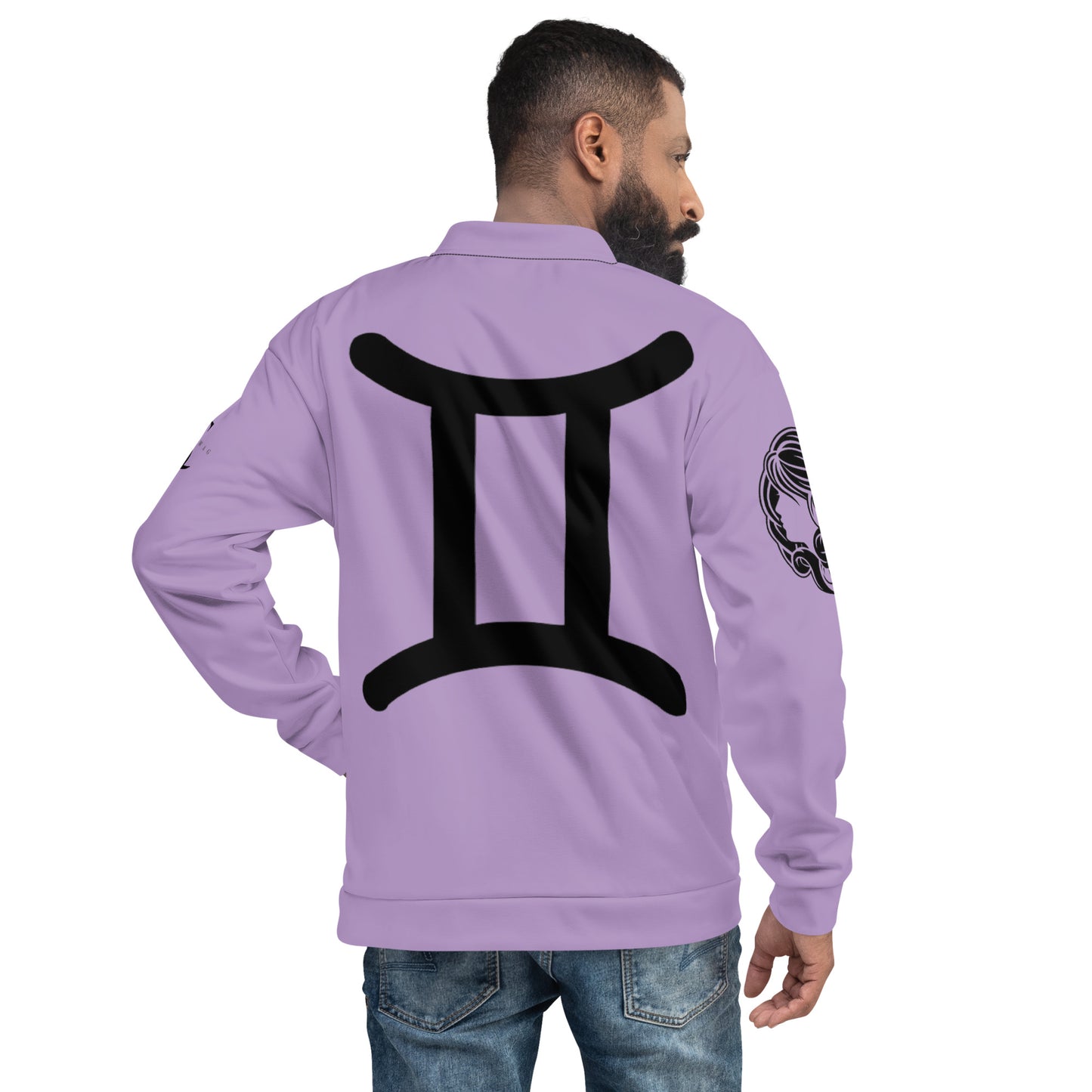 Gemini Unisex Bomber Jacket - Lavender