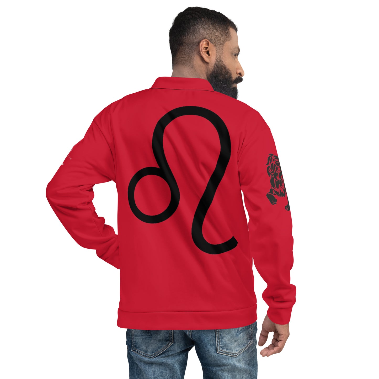 Leo Unisex Bomber Jacket - Red