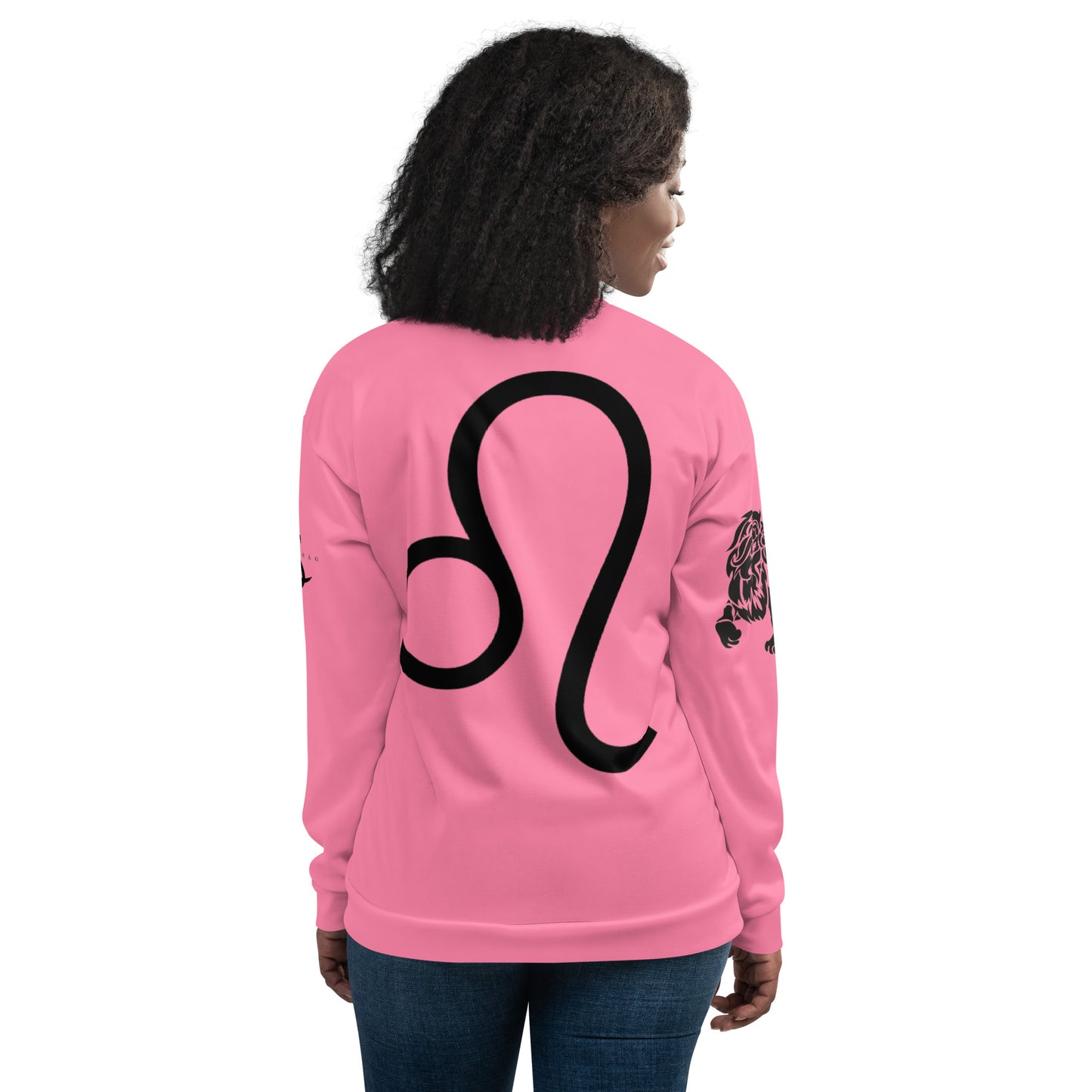 Leo Unisex Bomber Jacket - Pink