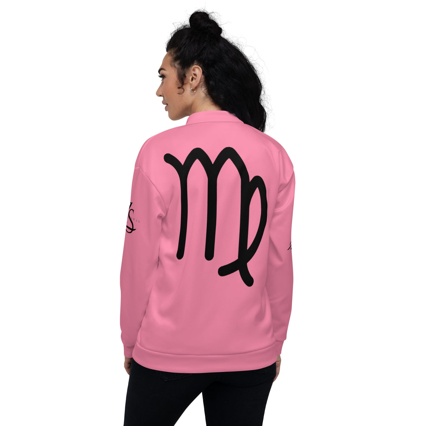 Virgo Unisex Bomber Jacket - Pink