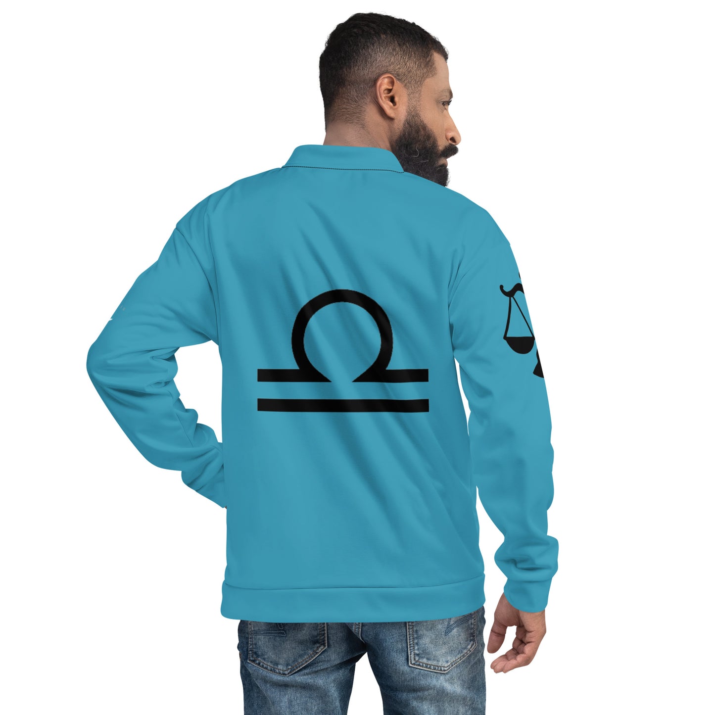 Libra Unisex Bomber Jacket - Blue