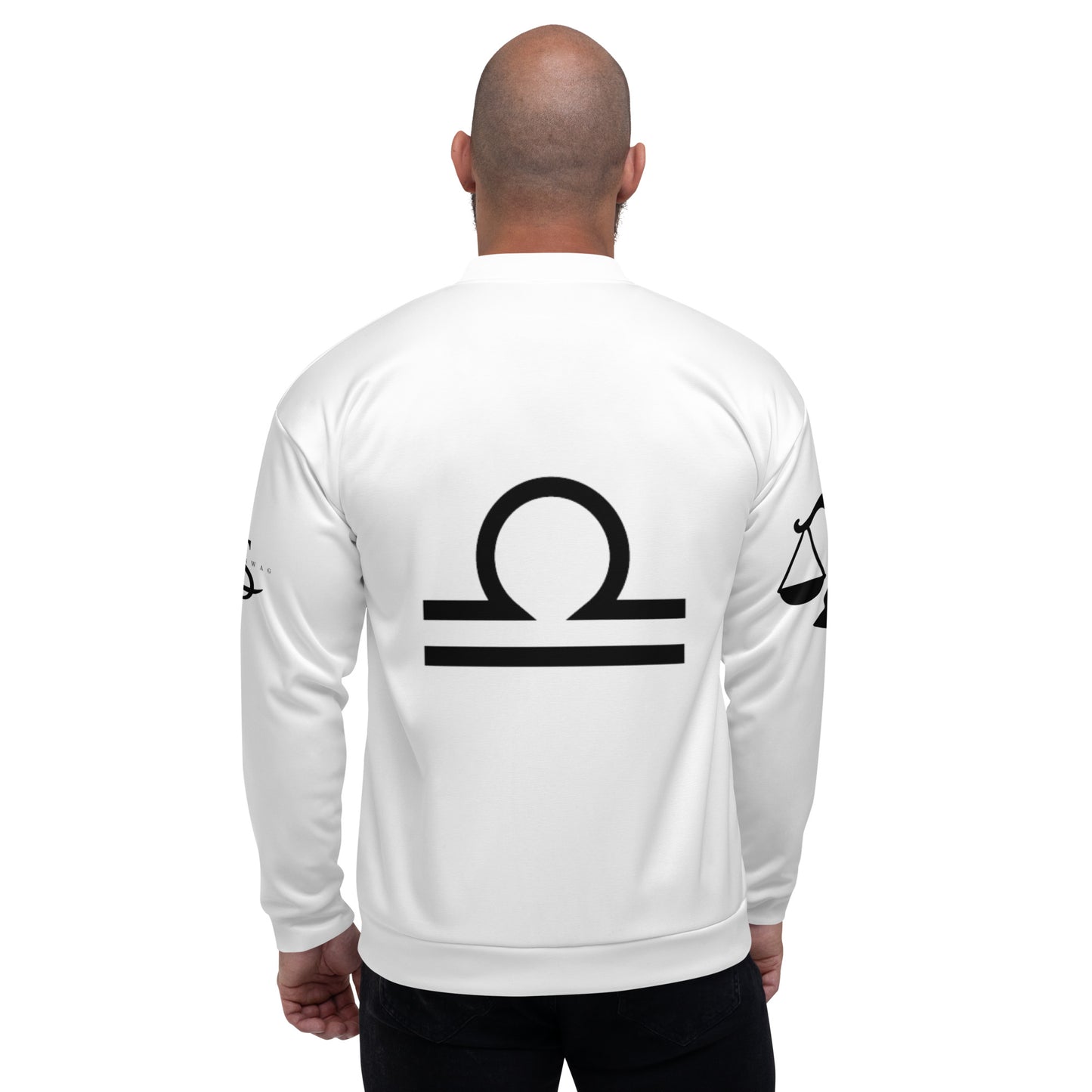 Libra Unisex Bomber Jacket - White