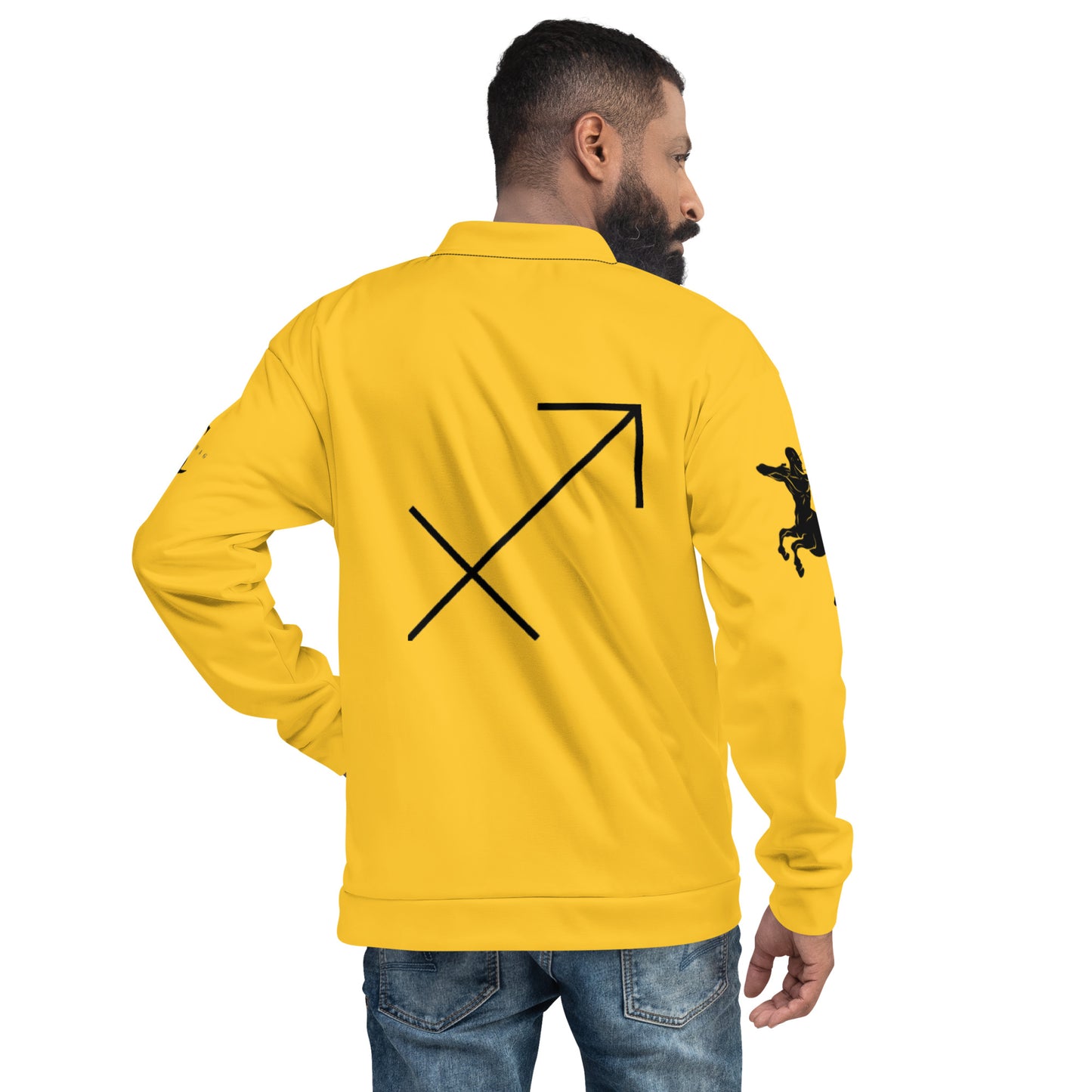 Sagittarius Unisex Bomber Jacket - Yellow