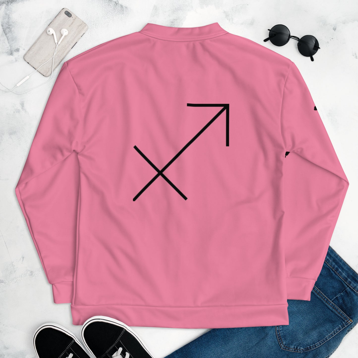 Sagittarius Unisex Bomber Jacket - Pink