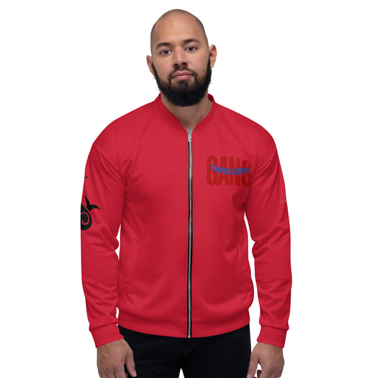 Capricorn Unisex Bomber Jacket - Red