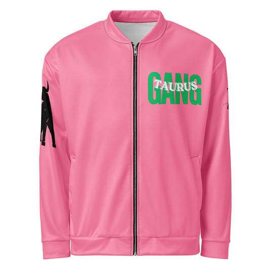 Taurus Unisex Bomber Jacket - Pink