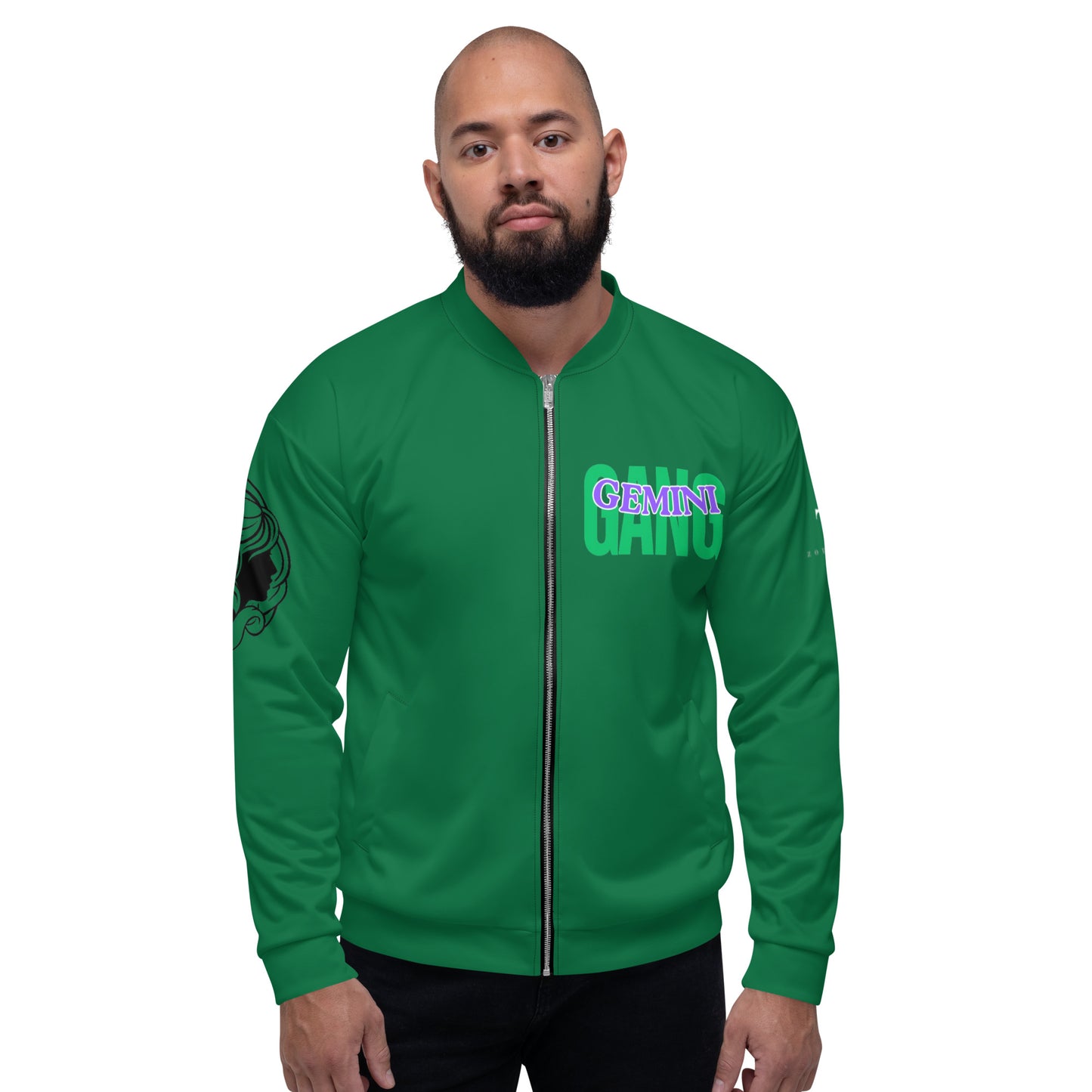 Gemini Unisex Bomber Jacket - Green