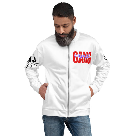 Cancer Unisex Bomber Jacket - White