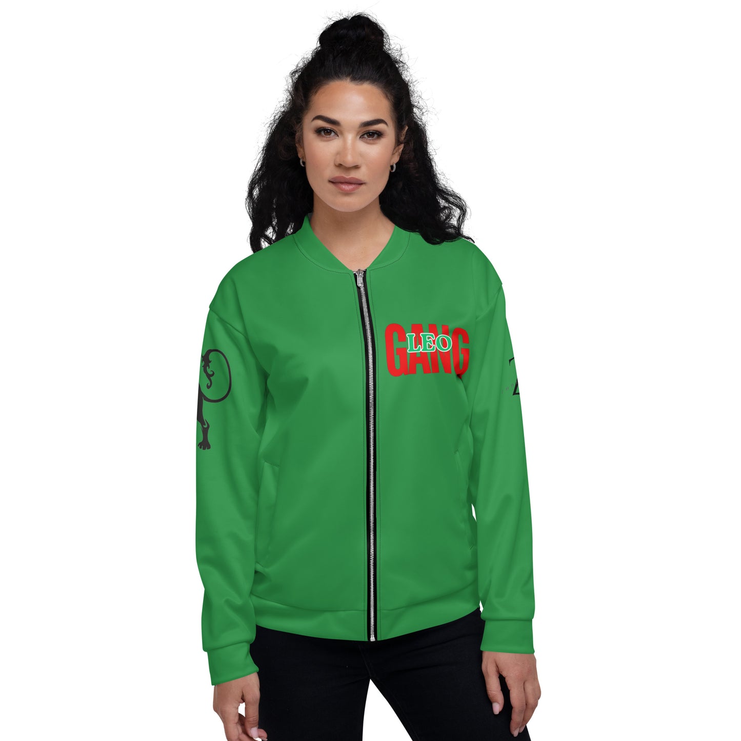 Leo Unisex Bomber Jacket - Green