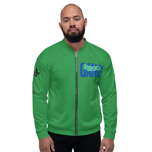 Virgo Unisex Bomber Jacket - Green