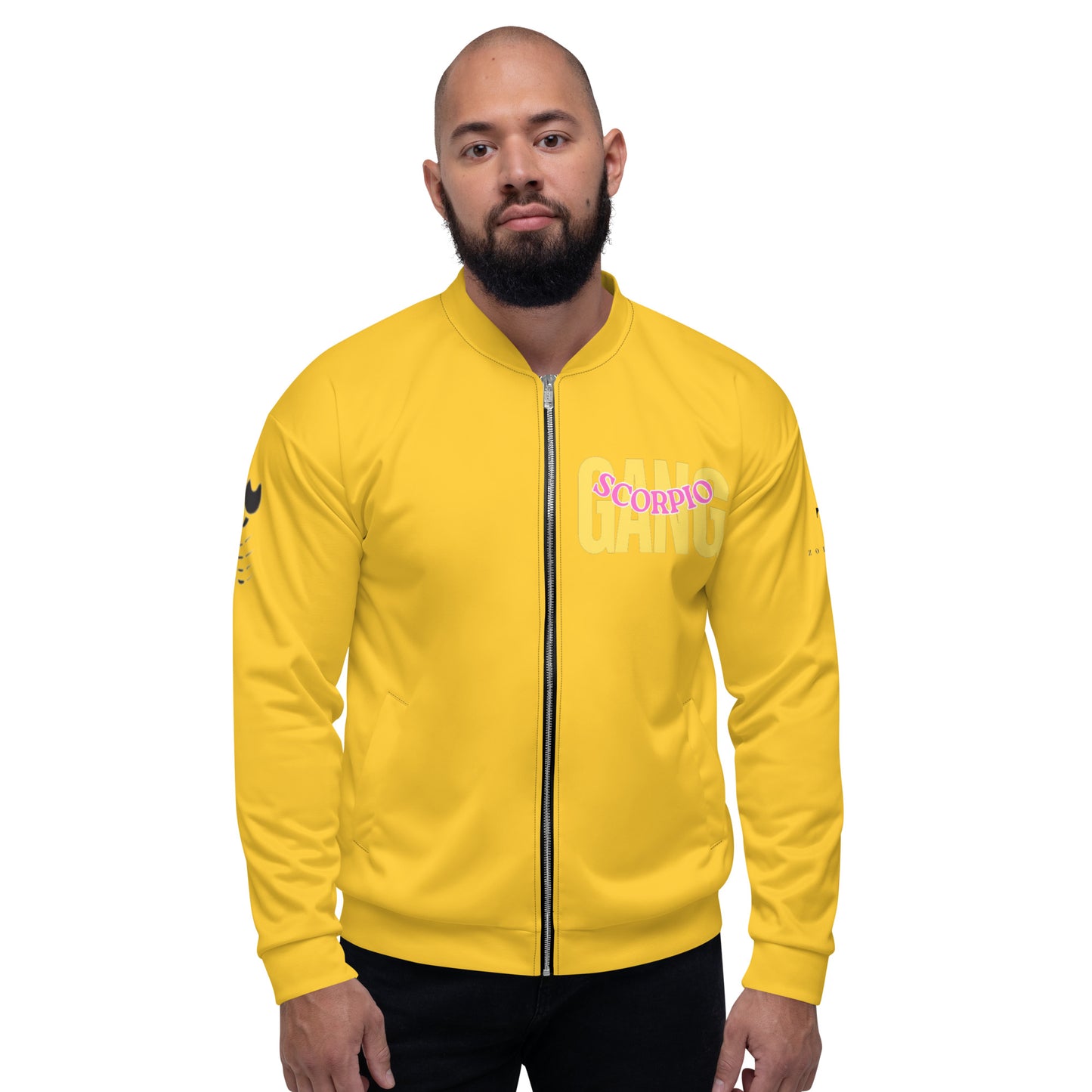 Scorpio Unisex Bomber Jacket - Yellow