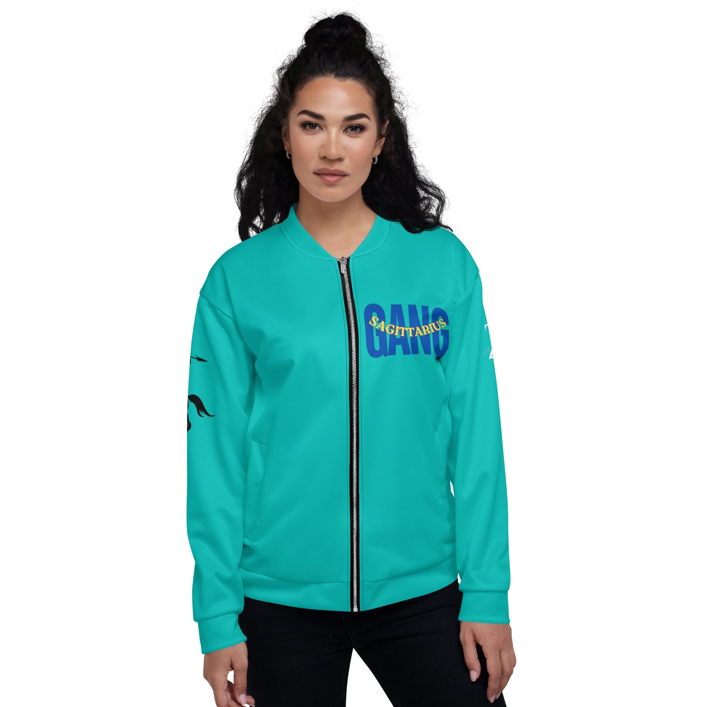 Sagittarius Unisex Bomber Jacket - Blue