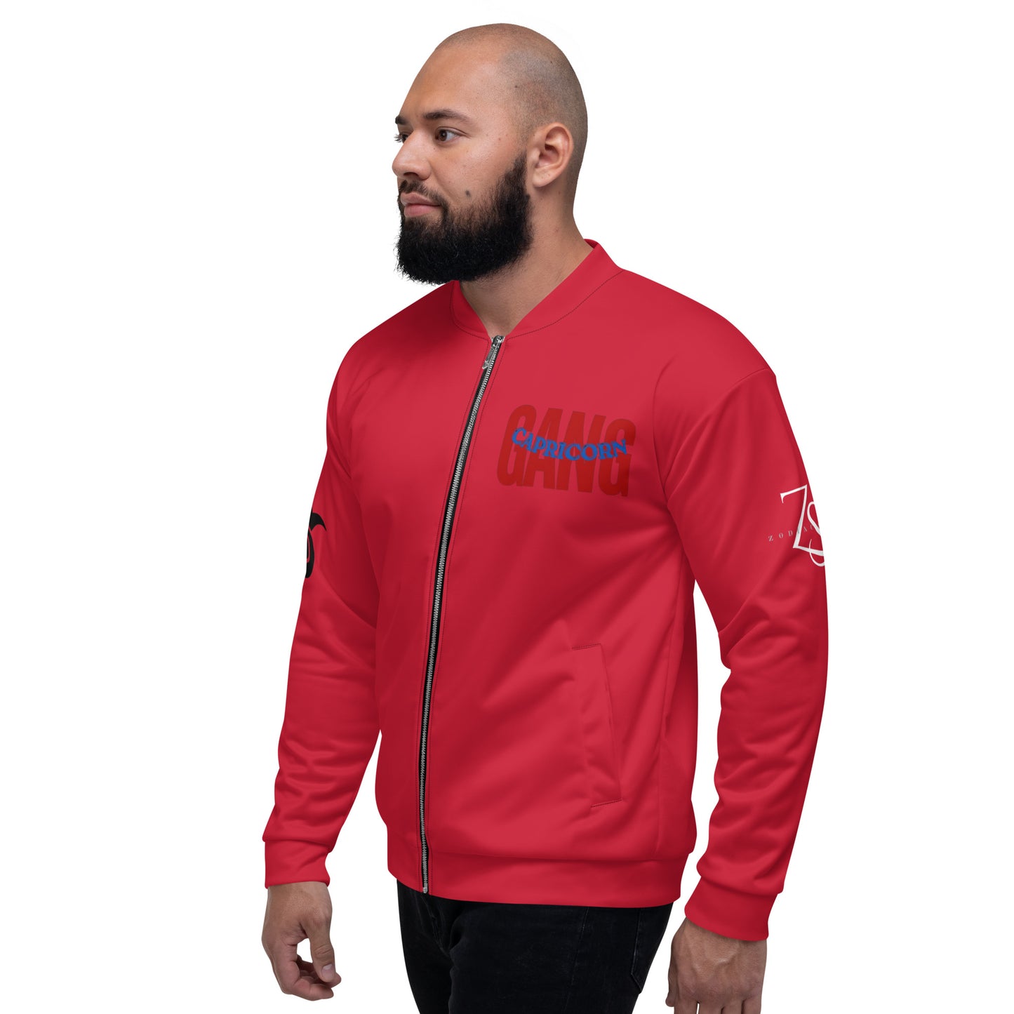 Capricorn Unisex Bomber Jacket - Red