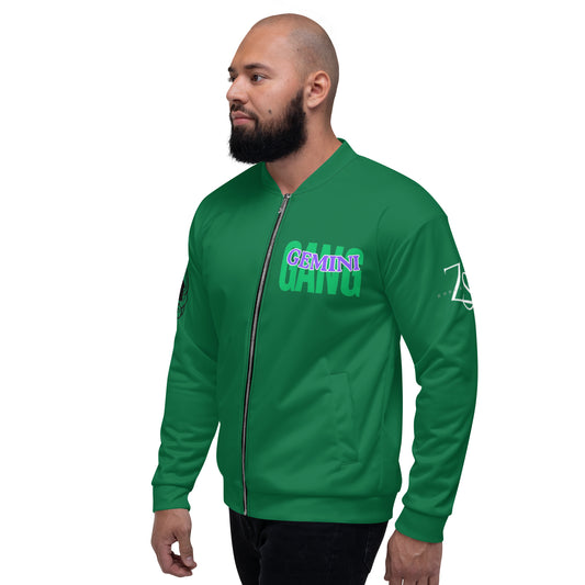 Gemini Unisex Bomber Jacket - Green