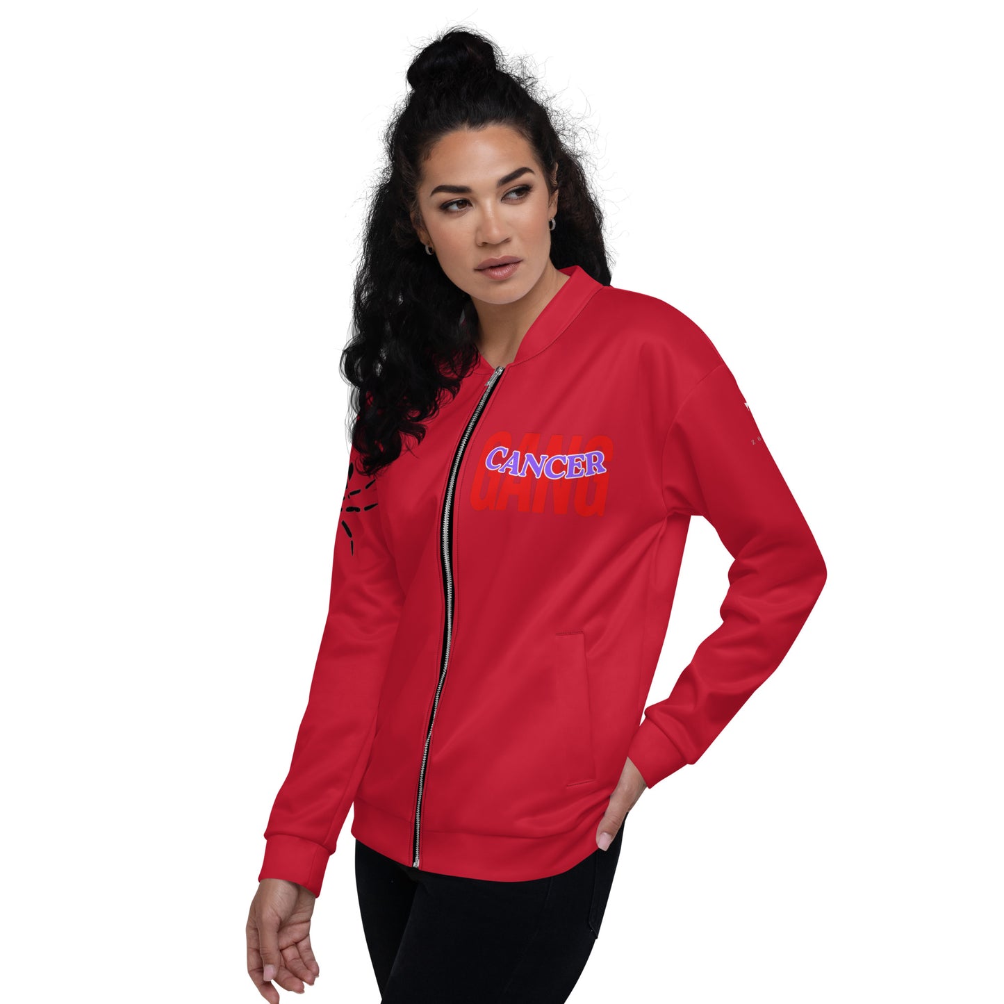 Cancer Unisex Bomber Jacket - Red