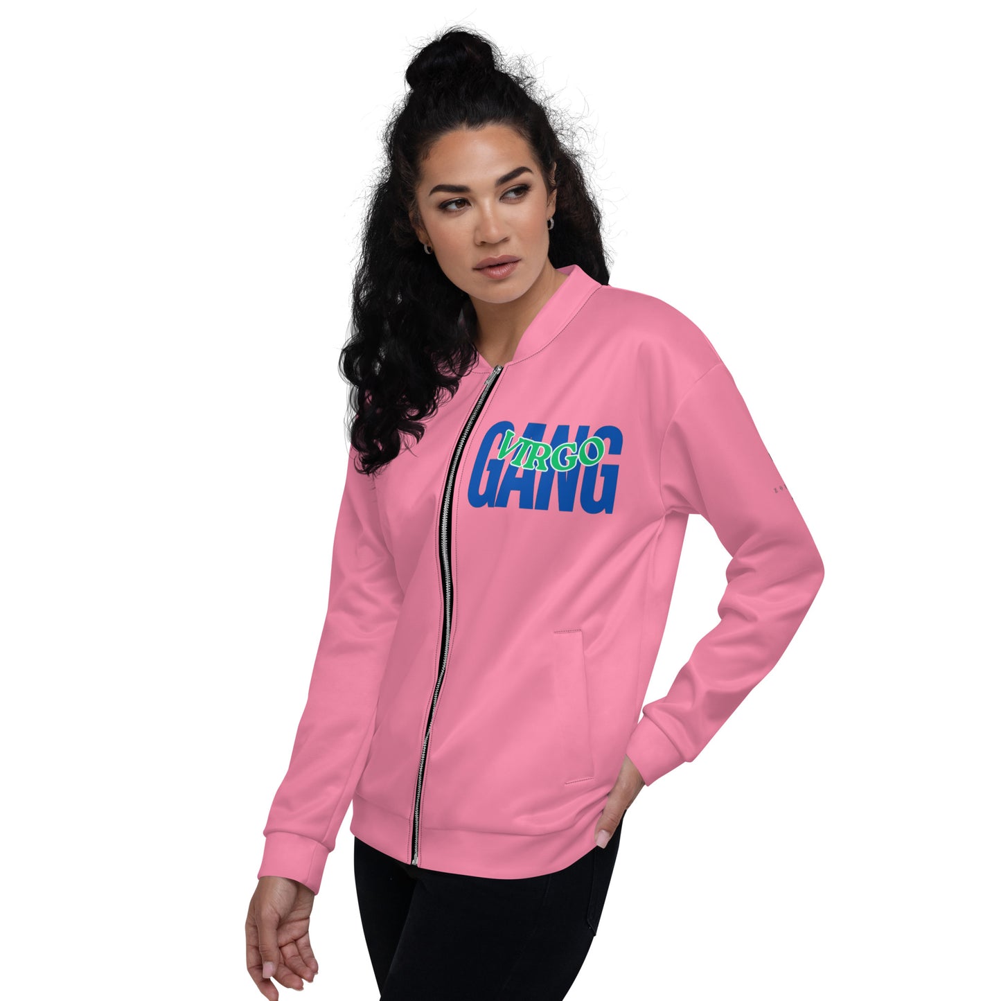 Virgo Unisex Bomber Jacket - Pink